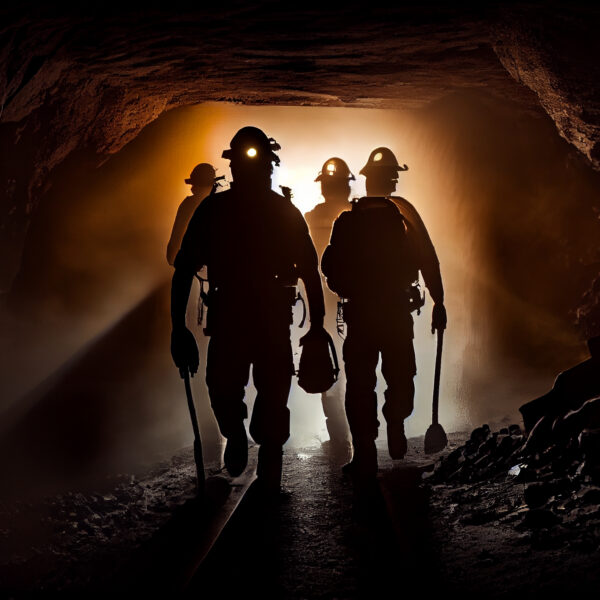 AI image showing miners representative of the coal industry
