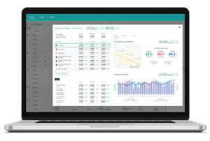 An laptop with OPIS PricePro gas station software visible on the screen